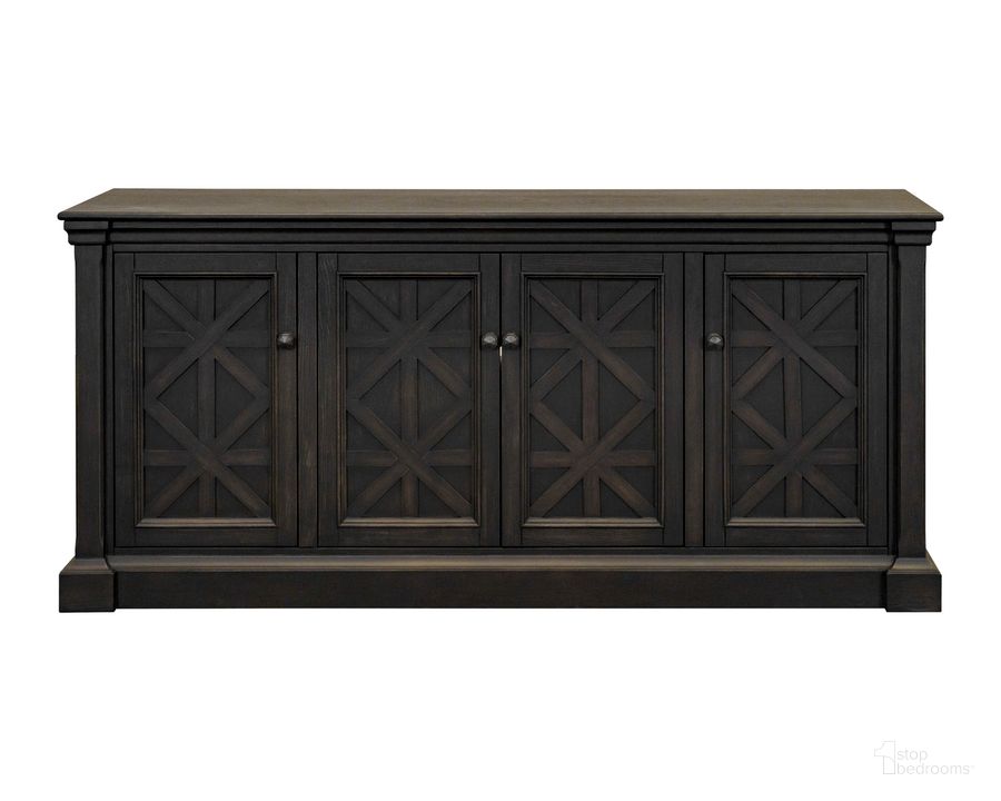 The appearance of Kingston Traditional 70 Inch TV Console In Dark Brown designed by Martin Furniture in the traditional interior design. This dark brown piece of furniture  was selected by 1StopBedrooms from Kingston Collection to add a touch of cosiness and style into your home. Sku: IMKN370. Material: Wood. Product Type: TV Console. Image1