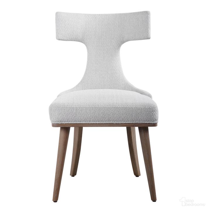 The appearance of Klismos Accent Chair Set of 2 In Gray designed by Uttermost in the modern / contemporary interior design. This gray piece of furniture  was selected by 1StopBedrooms from Klismos Collection to add a touch of cosiness and style into your home. Sku: 23561-2. Product Type: Accent Chair. Material: Plywood. Image1