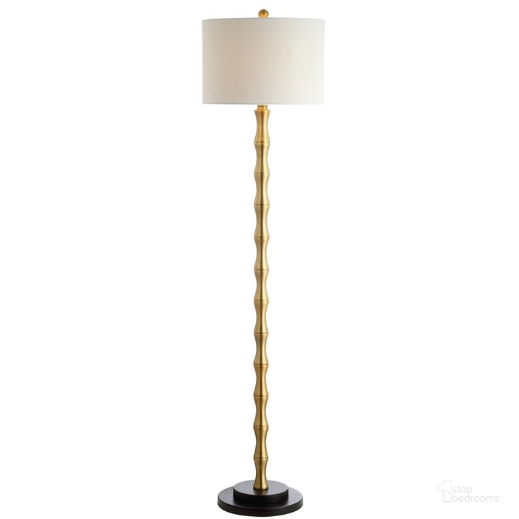 The appearance of Kolten Antique Brass Floor Lamp designed by Safavieh in the modern / contemporary interior design. This antique brass piece of furniture  was selected by 1StopBedrooms from Safavieh FLL Collection to add a touch of cosiness and style into your home. Sku: FLL4045A. Product Type: Floor Lamp. Material: Brass. Image1
