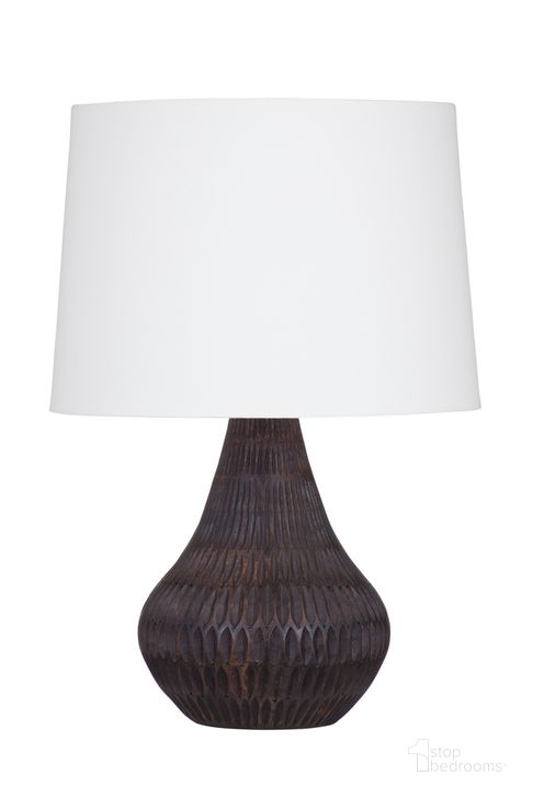 The appearance of Kristen Table Lamp In Brown designed by Bassett Mirror Company in the traditional interior design. This brown piece of furniture  was selected by 1StopBedrooms from  to add a touch of cosiness and style into your home. Sku: L4365T. Material: Wood. Product Type: Table Lamp. Image1