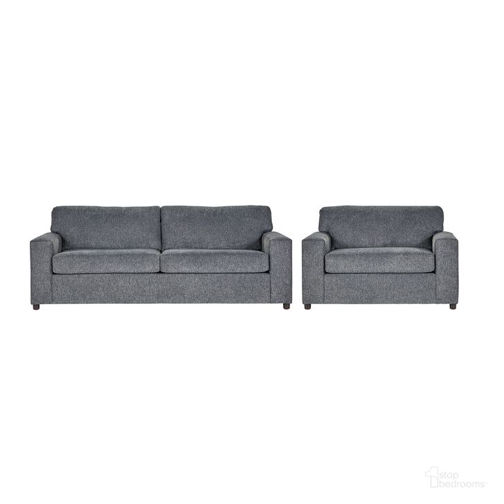 The appearance of Kylo 2 Piece Sofa and Cuddle Chair Set In Ash Gray designed by New Classic in the transitional interior design. This ash gray piece of furniture  was selected by 1StopBedrooms from Kylo Collection to add a touch of cosiness and style into your home. Sku: U1261-10-ASH;U1261-30-ASH. Material: Fabric. Product Type: Living Room Chair. Image1