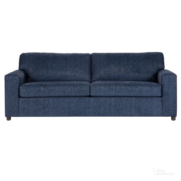 The appearance of Kylo Sofa In Blue designed by New Classic in the transitional interior design. This blue piece of furniture  was selected by 1StopBedrooms from Kylo Collection to add a touch of cosiness and style into your home. Sku: U1261-30-BLU. Material: Fabric. Product Type: Sofa. Image1