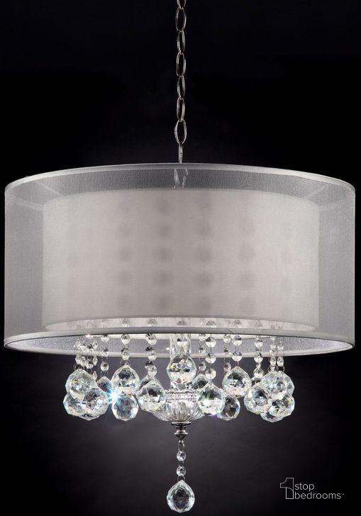 The appearance of Lila 19 Inchh Ceiling Lamp In Silver designed by Furniture of America in the traditional interior design. This silver piece of furniture  was selected by 1StopBedrooms from Lila Collection to add a touch of cosiness and style into your home. Sku: L9149H. Material: Metal. Product Type: Lamp.