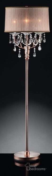 The appearance of Cecelia Floor Lamp In Copper designed by Furniture of America in the traditional interior design. This copper piece of furniture  was selected by 1StopBedrooms from Cecelia Collection to add a touch of cosiness and style into your home. Sku: L95126F. Material: Metal. Product Type: Floor Lamp.