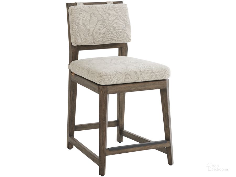The appearance of La Jolla Counter Stool designed by Tommy Bahama in the modern / contemporary interior design. This taupe piece of furniture  was selected by 1StopBedrooms from La Jolla Collection to add a touch of cosiness and style into your home. Sku: 01-3950-17-40. Material: Wood. Product Type: Barstool. Image1
