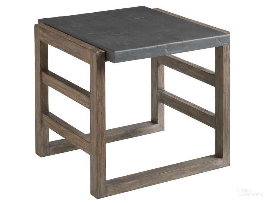 The appearance of La Jolla End Table 01-3950-957 designed by Tommy Bahama in the modern / contemporary interior design. This taupe piece of furniture  was selected by 1StopBedrooms from La Jolla Collection to add a touch of cosiness and style into your home. Sku: 01-3950-957. Material: Wood. Product Type: End Table. Image1
