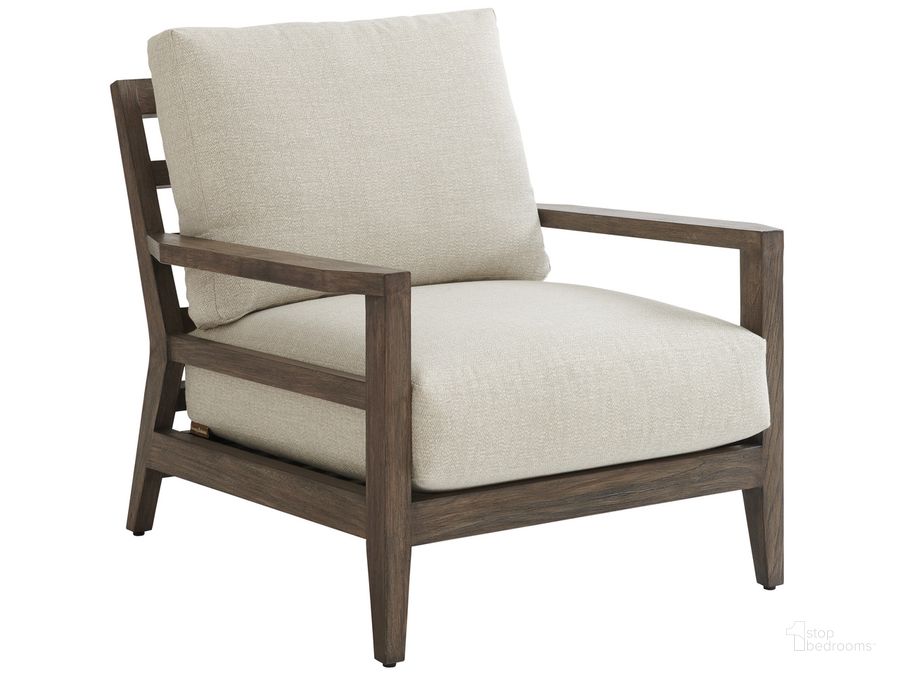 The appearance of La Jolla Lounge Chair 01-3950-10-40 designed by Tommy Bahama in the modern / contemporary interior design. This taupe piece of furniture  was selected by 1StopBedrooms from La Jolla Collection to add a touch of cosiness and style into your home. Sku: 01-3950-10-40. Material: Wood. Product Type: Lounge Chair. Image1