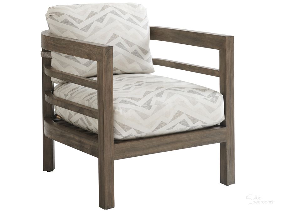 The appearance of La Jolla Lounge Chair designed by Tommy Bahama in the modern / contemporary interior design. This taupe piece of furniture  was selected by 1StopBedrooms from La Jolla Collection to add a touch of cosiness and style into your home. Sku: 01-3950-11-40. Material: Wood. Product Type: Outdoor Chair. Image1
