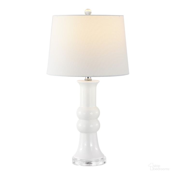 The appearance of Lamber Table Lamp Set of 2 in Ivory designed by Safavieh in the modern / contemporary interior design. This ivory piece of furniture  was selected by 1StopBedrooms from Lamber Collection to add a touch of cosiness and style into your home. Sku: TBL4418A-SET2. Product Type: Table Lamp. Image1