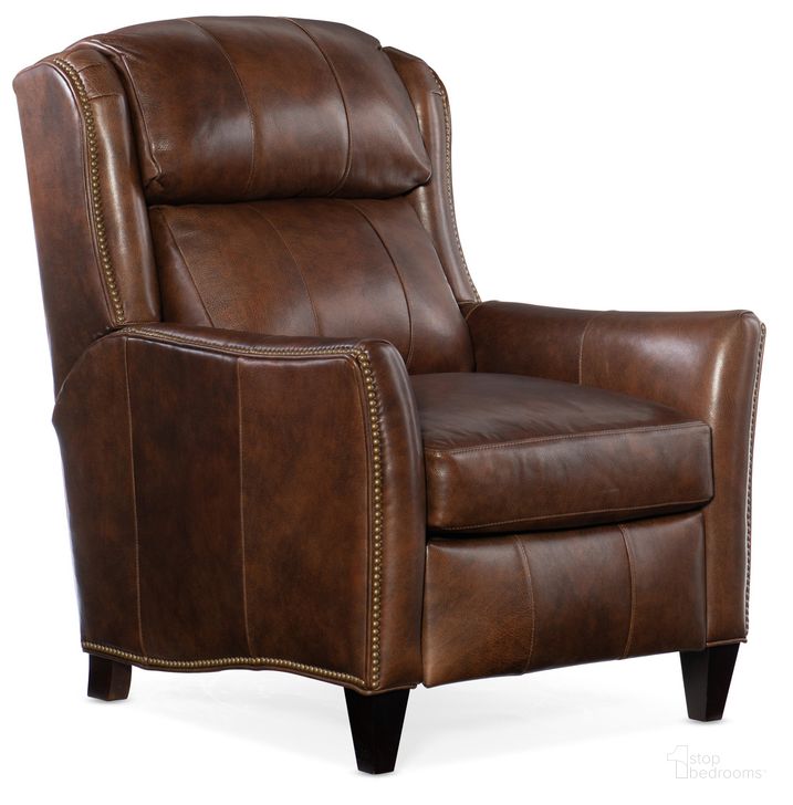 The appearance of Lancaster Recliner In Dark Brown designed by Hooker in the traditional interior design. This dark brown piece of furniture  was selected by 1StopBedrooms from Lancaster Collection to add a touch of cosiness and style into your home. Sku: BYX-3410980015-87PLBN. Material: Leather. Product Type: Recliner. Image1