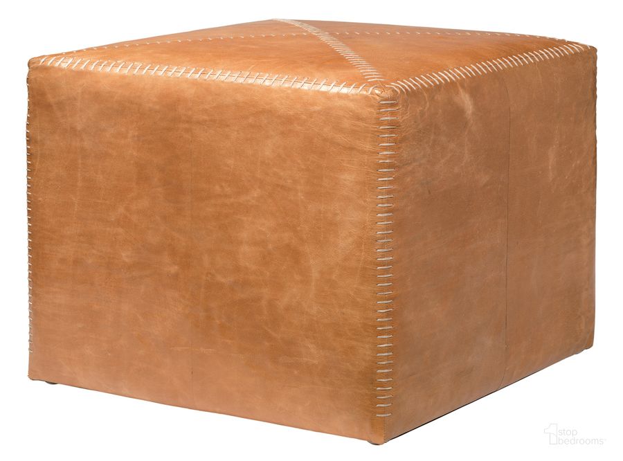 The appearance of Large Ottoman designed by Jamie Young Company in the modern / contemporary interior design. This buff piece of furniture  was selected by 1StopBedrooms from Ottomoan Collection to add a touch of cosiness and style into your home. Sku: 20OTTO-LGLE. Material: Leather. Product Type: Ottoman. Image1
