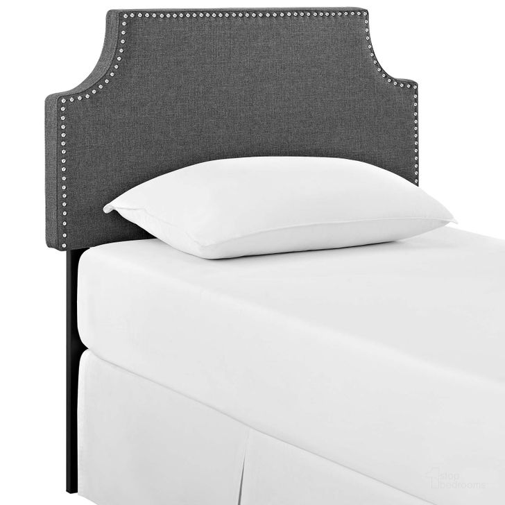 The appearance of Laura Gray Twin Upholstered Fabric Headboard MOD-5390-GRY designed by Modway in the modern / contemporary interior design. This gray piece of furniture  was selected by 1StopBedrooms from Laura Collection to add a touch of cosiness and style into your home. Sku: MOD-5390-GRY. Material: Fabric. Product Type: Headboard. Image1