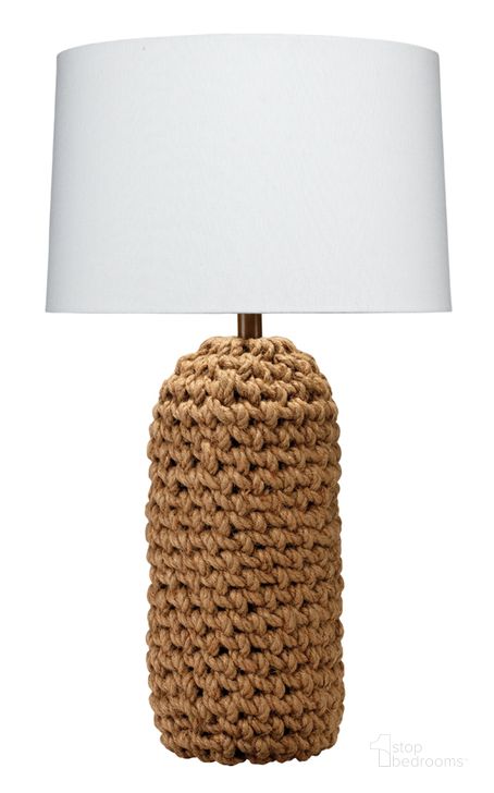 The appearance of Lawrence Table Lamp designed by Jamie Young Company in the coastal interior design. This natural rope piece of furniture  was selected by 1StopBedrooms from Lawrence Collection to add a touch of cosiness and style into your home. Sku: LSLAWRENCERP. Material: Linen. Product Type: Table Lamp. Image1