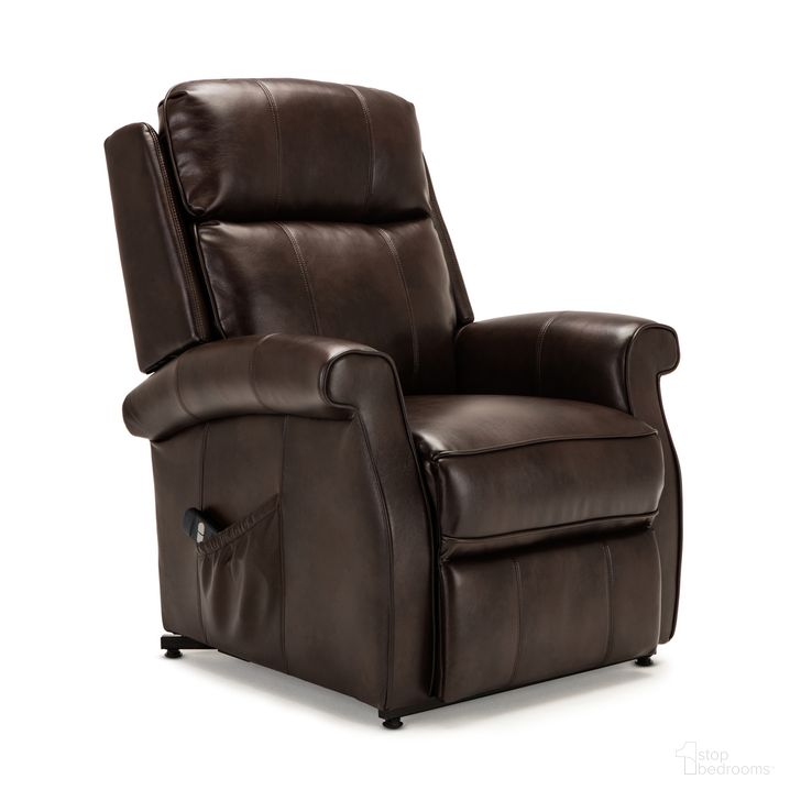 The appearance of Lehman Traditional Lift Chair In Brown designed by Comfort Pointe in the transitional interior design. This brown piece of furniture  was selected by 1StopBedrooms from Lehman Collection to add a touch of cosiness and style into your home. Sku: 8026-40. Product Type: Reclining Chair. Material: Plywood. Image1