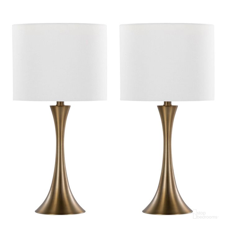 The appearance of Lenuxe 24.25 Inch Metal Table Lamp Set of 2 In Bronze designed by Lumisource in the modern / contemporary interior design. This bronze piece of furniture  was selected by 1StopBedrooms from Lenuxe Collection to add a touch of cosiness and style into your home. Sku: GTS24-LENUXE BZW2. Material: Metal. Product Type: Table Lamp. Image1