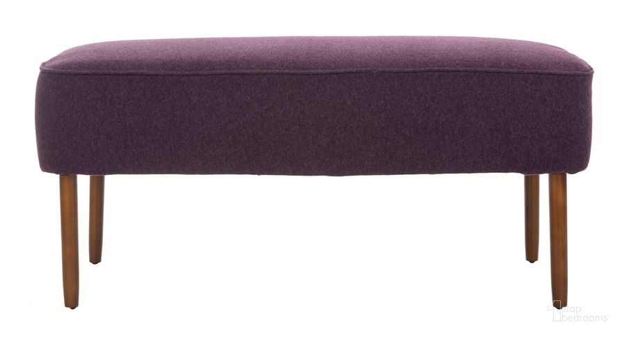 The appearance of Levi Plum Bench designed by Safavieh in the modern / contemporary interior design. This plum piece of furniture  was selected by 1StopBedrooms from Levi Collection to add a touch of cosiness and style into your home. Sku: MCR4609C. Material: Wood. Product Type: Bench. Image1