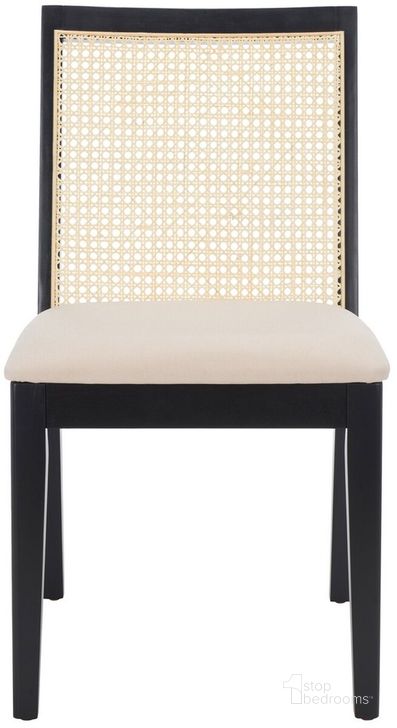 The appearance of Levy Dining Chair Set of 2 in Black and Beige designed by Safavieh in the modern / contemporary interior design. This black and beige piece of furniture  was selected by 1StopBedrooms from Levy Collection to add a touch of cosiness and style into your home. Sku: DCH1011A-SET2. Material: Wood. Product Type: Dining Chair. Image1