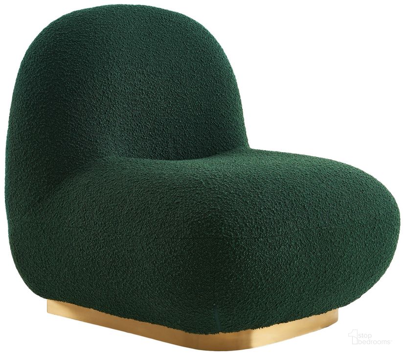 The appearance of Liam Boucle Fabric Accent Chair In Green designed by Meridian in the modern / contemporary interior design. This green piece of furniture  was selected by 1StopBedrooms from Liam Collection to add a touch of cosiness and style into your home. Sku: 531Green. Product Type: Accent Chair. Material: Stainless Steel. Image1