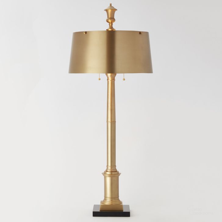 The appearance of Library Lamp In Antique Brass designed by Global Views in the modern / contemporary interior design. This brass piece of furniture  was selected by 1StopBedrooms from Library Collection to add a touch of cosiness and style into your home. Sku: 9.92228. Product Type: Lamp. Material: Brass. Image1