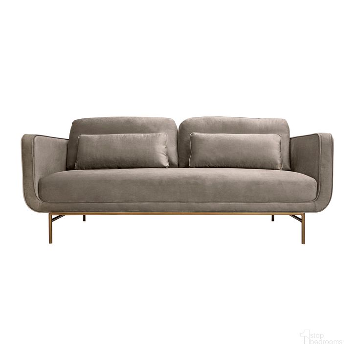 The appearance of Lilou 77 Inch Fabric Sofa In Gray designed by Armen Living in the modern / contemporary interior design. This gray piece of furniture  was selected by 1StopBedrooms from Lilou Collection to add a touch of cosiness and style into your home. Sku: LCLISOABDKGRY. Material: Wood. Product Type: Sofa. Image1