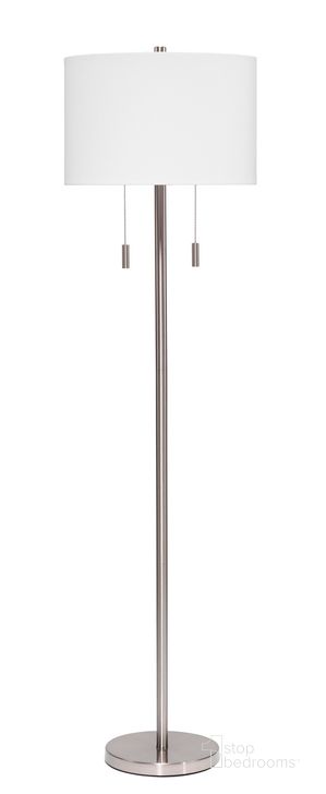 The appearance of Lincoln Floor Lamp In Silver designed by Jamie Young Company in the transitional interior design. This silver piece of furniture  was selected by 1StopBedrooms from Lincoln Collection to add a touch of cosiness and style into your home. Sku: LS9LINCFLSL. Material: Metal. Product Type: Floor Lamp. Image1