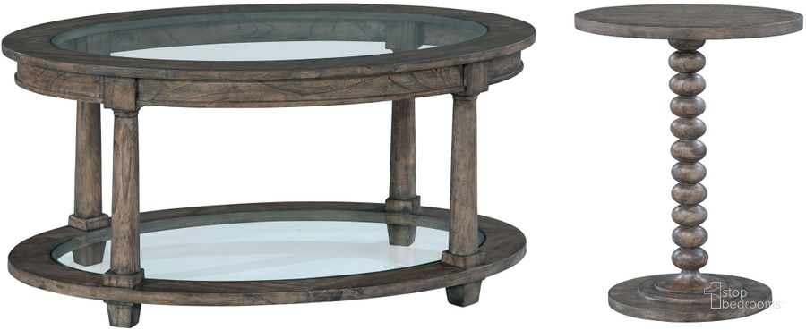 The appearance of Lincoln Park Gray Oval Glass Top Occasional Table Set designed by Hekman in the traditional interior design. This gray piece of furniture  was selected by 1StopBedrooms from Lincoln Park Collection to add a touch of cosiness and style into your home. Sku: 23505;23511. Material: Wood. Product Type: Occasional Table Set. Image1