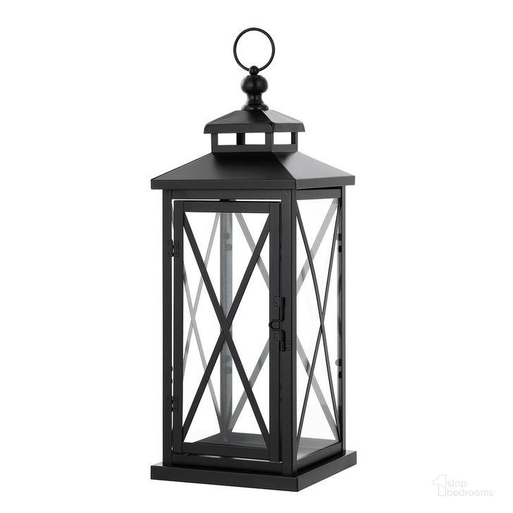 The appearance of Lirio Outdoor Lantern Set of 2 PLT4064A-SET2 designed by Safavieh in the modern / contemporary interior design. This black piece of furniture  was selected by 1StopBedrooms from Lirio Collection to add a touch of cosiness and style into your home. Sku: PLT4064A-SET2. Material: Metal. Product Type: Outdoor Lighting. Image1