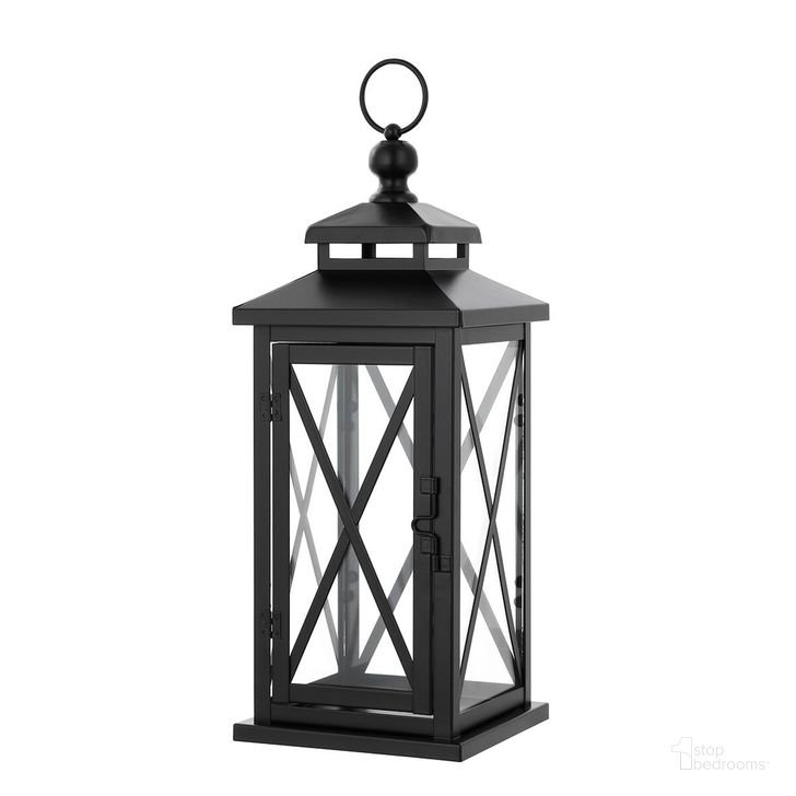 The appearance of Lirio Outdoor Lantern Set of 2 PLT4065A-SET2 designed by Safavieh in the modern / contemporary interior design. This black piece of furniture  was selected by 1StopBedrooms from Lirio Collection to add a touch of cosiness and style into your home. Sku: PLT4065A-SET2. Material: Metal. Product Type: Outdoor Lighting. Image1