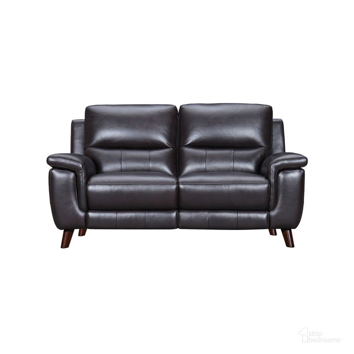 The appearance of Lizette Leather Power Recliner Loveseat with USB In Brown designed by Armen Living in the modern / contemporary interior design. This brown piece of furniture  was selected by 1StopBedrooms from Lizette Collection to add a touch of cosiness and style into your home. Sku: LCLZ2BR. Material: Leather. Product Type: Loveseat. Image1