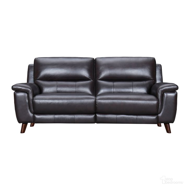 The appearance of Lizette Leather Power Recliner Sofa with USB In Brown designed by Armen Living in the modern / contemporary interior design. This brown piece of furniture  was selected by 1StopBedrooms from Lizette Collection to add a touch of cosiness and style into your home. Sku: LCLZ3BR. Material: Leather. Product Type: Sofa. Image1