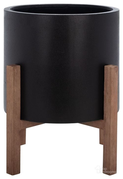 The appearance of Loflen Planter in Natural and Black designed by Safavieh in the modern / contemporary interior design. This natural/black piece of furniture  was selected by 1StopBedrooms from Loflen Collection to add a touch of cosiness and style into your home. Sku: PAT1515A. Product Type: Planter. Image1