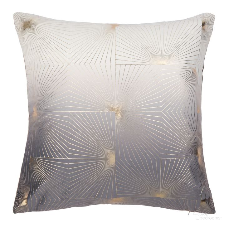 The appearance of Loran Pillow in Grey and Gold PLS7145A-1220 designed by Safavieh in the modern / contemporary interior design. This grey/gold piece of furniture  was selected by 1StopBedrooms from Loran Collection to add a touch of cosiness and style into your home. Sku: PLS7145A-1220. Product Type: Pillow. Image1