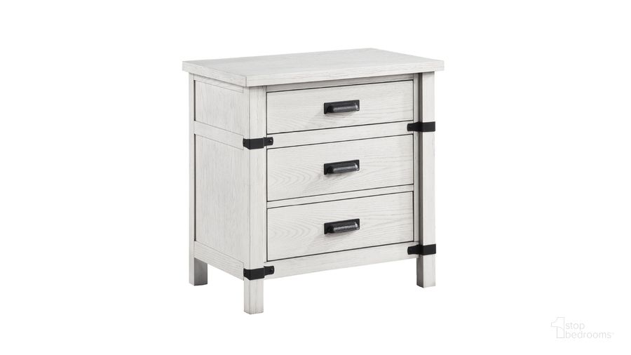 The appearance of Loretta 3-Drawer Nightstand In Silver designed by Galaxy Home Furnishings in the traditional interior design. This silver piece of furniture  was selected by 1StopBedrooms from Loretta Collection to add a touch of cosiness and style into your home. Sku: 601955551229. Material: Wood. Product Type: Nightstand. Image1