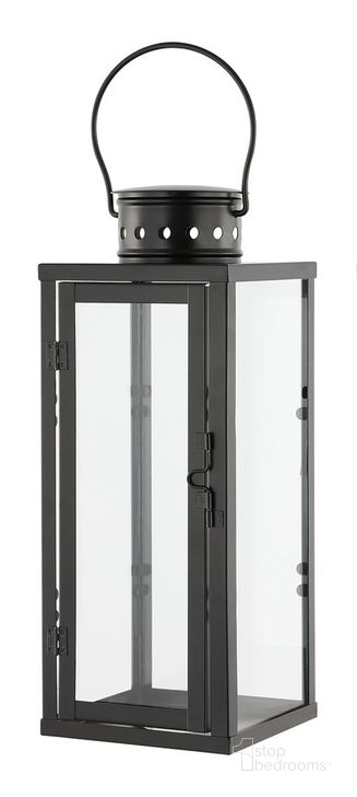 The appearance of Lorient Outdoor Lantern Set of 2 PLT4068A-SET2 designed by Safavieh in the modern / contemporary interior design. This black piece of furniture  was selected by 1StopBedrooms from Lorient Collection to add a touch of cosiness and style into your home. Sku: PLT4068A-SET2. Material: Metal. Product Type: Outdoor Lighting. Image1