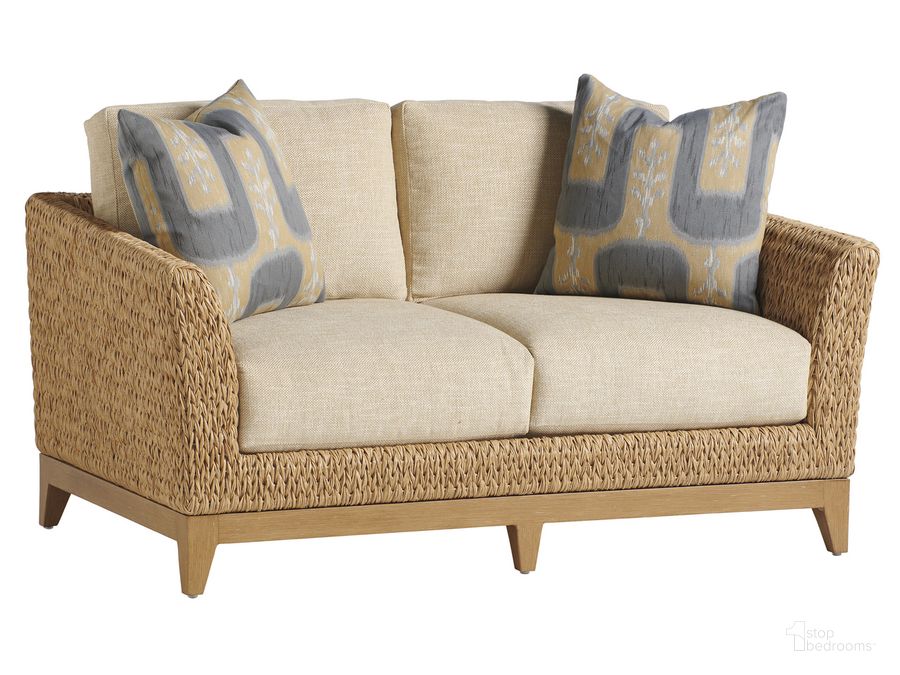 The appearance of Los Altos Valley View Love Seat 01-3930-22-41 designed by Tommy Bahama in the transitional interior design. This  piece of furniture  was selected by 1StopBedrooms from Los Altos Collection to add a touch of cosiness and style into your home. Sku: 01-3930-22-41. Material: Wood. Product Type: Loveseat. Image1