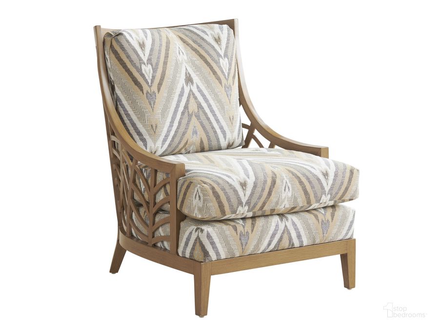 The appearance of Los Altos Valley View Occasional Chair designed by Tommy Bahama in the transitional interior design. This  piece of furniture  was selected by 1StopBedrooms from Los Altos Collection to add a touch of cosiness and style into your home. Sku: 01-3930-09-40. Material: Wood. Product Type: Living Room Chair. Image1