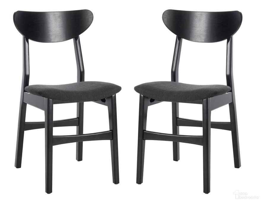 The appearance of Lucca Black and Black Retro Dining Chair Set of 2 designed by Safavieh in the modern / contemporary interior design. This black piece of furniture  was selected by 1StopBedrooms from Lucca Collection to add a touch of cosiness and style into your home. Sku: DCH1001J-SET2. Material: Wood. Product Type: Dining Chair. Image1