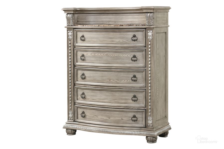 The appearance of Lucca Chest In Gray designed by Glory in the traditional interior design. This gray piece of furniture  was selected by 1StopBedrooms from Lucca Collection to add a touch of cosiness and style into your home. Sku: G09105-CH. Material: Wood. Product Type: Chest. Image1