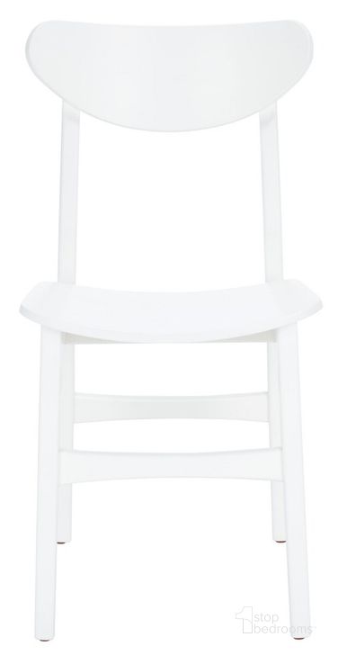 The appearance of Lucca Retro Dining Chair Set of 2 in White DCH1001K-SET2 designed by Safavieh in the modern / contemporary interior design. This white piece of furniture  was selected by 1StopBedrooms from Lucca Collection to add a touch of cosiness and style into your home. Sku: DCH1001K-SET2. Material: Wood. Product Type: Dining Chair. Image1