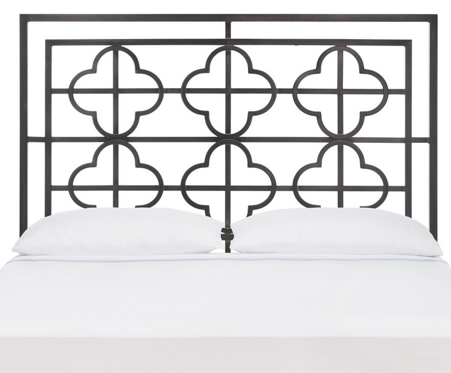 The appearance of Lucina Antique Iron Metal Queen Headboard designed by Safavieh in the traditional interior design. This antique iron piece of furniture  was selected by 1StopBedrooms from Lucina Collection to add a touch of cosiness and style into your home. Sku: FOX6215C-Q. Material: Metal. Product Type: Headboard. Bed Size: Queen. Image1