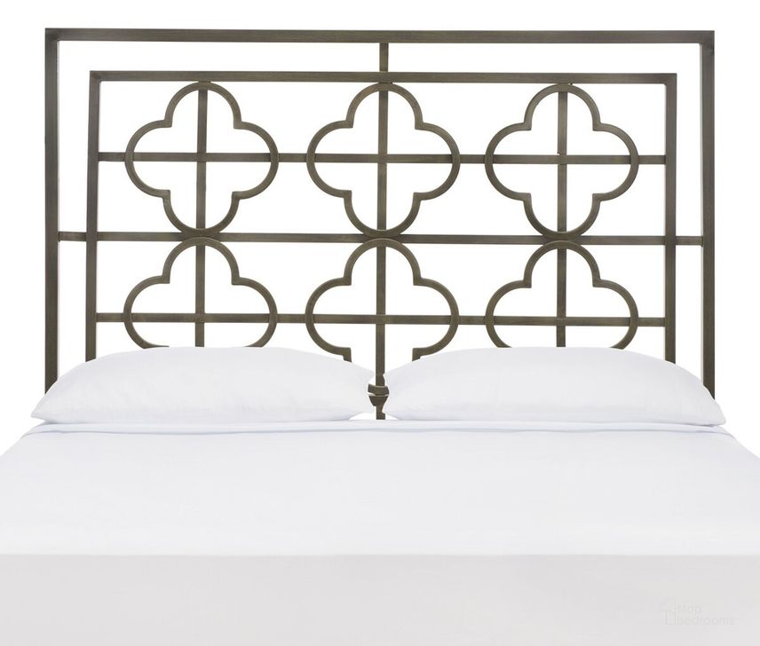 The appearance of Lucinda French Silver Metal Headboard designed by Safavieh in the modern / contemporary interior design. This silver piece of furniture  was selected by 1StopBedrooms from Lucinda Collection to add a touch of cosiness and style into your home. Sku: FOX6215A-K. Material: Metal. Product Type: Headboard. Bed Size: King. Image1