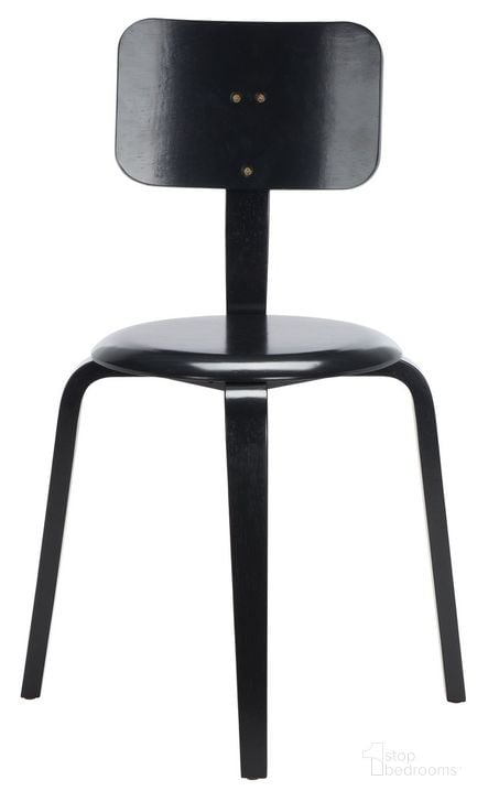 The appearance of Luella Stackable Dining Chair Set of 2 in Black designed by Safavieh in the modern / contemporary interior design. This black piece of furniture  was selected by 1StopBedrooms from Luella Collection to add a touch of cosiness and style into your home. Sku: DCH1009B-SET2. Material: Wood. Product Type: Dining Chair. Image1