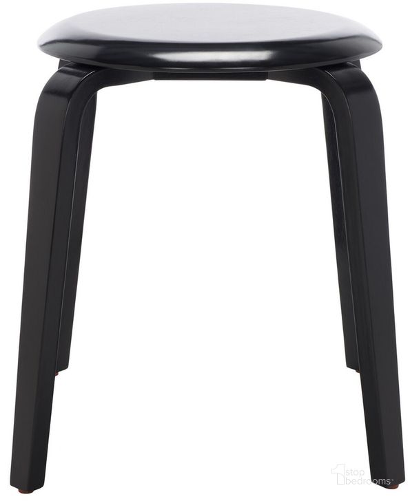 The appearance of Luella Stackable Stool in Black designed by Safavieh in the modern / contemporary interior design. This black piece of furniture  was selected by 1StopBedrooms from Luella Collection to add a touch of cosiness and style into your home. Sku: STL1000A. Material: Wood. Product Type: Stool. Image1