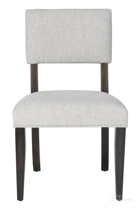 The appearance of Luis Wood Dining Chair Set of 2 In Dark Brown And Taupe designed by Safavieh Couture in the modern / contemporary interior design. This dark brown piece of furniture  was selected by 1StopBedrooms from Luis Collection to add a touch of cosiness and style into your home. Sku: SFV2107A-SET2. Material: Wood. Product Type: Dining Chair. Image1