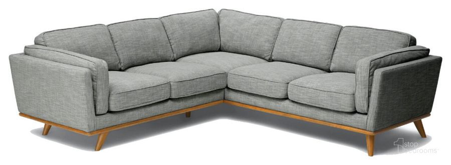 The appearance of Macadamia Fabric Sectional Sofa In Gray designed by Primitive Collections in the modern / contemporary interior design. This gray piece of furniture  was selected by 1StopBedrooms from  to add a touch of cosiness and style into your home. Sku: PC8145GREYSECT10. Material: Fabric. Product Type: Sectional.
