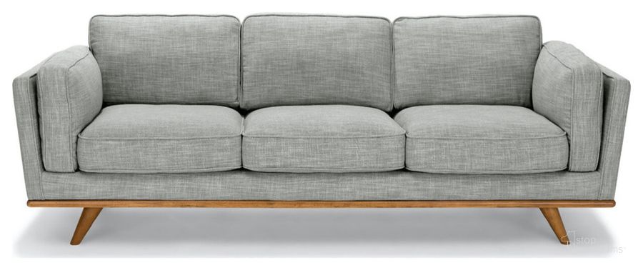 The appearance of Macadamia Sofa In Pebble Grey designed by Primitive Collections in the modern / contemporary interior design. This gray piece of furniture  was selected by 1StopBedrooms from  to add a touch of cosiness and style into your home. Sku: PC8145GREYSF10. Material: Wood. Product Type: Sofa. Image1