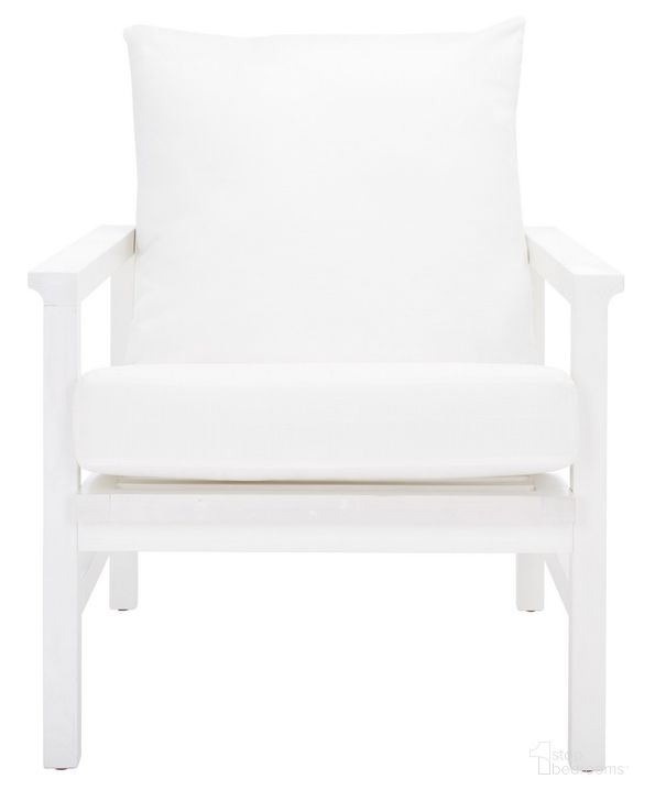 The appearance of Maddison Cane Back Accent Chair In White/Natural designed by Safavieh Couture in the modern / contemporary interior design. This white/natural piece of furniture  was selected by 1StopBedrooms from Maddison Collection to add a touch of cosiness and style into your home. Sku: SFV4142C. Material: Wood. Product Type: Accent Chair. Image1