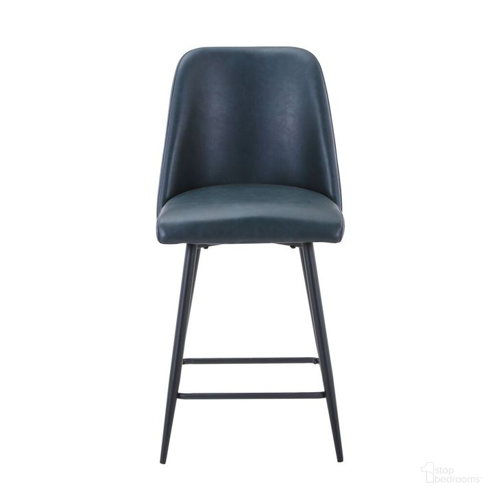 The appearance of Maddox Faux Leather Upholstered Counter Height Barstool Set of 2 In Blueberry designed by Jofran in the modern / contemporary interior design. This blueberry piece of furniture  was selected by 1StopBedrooms from Maddox Collection to add a touch of cosiness and style into your home. Sku: 2271-MADDOXSTBLB. Product Type: Barstool. Material: Plywood. Image1