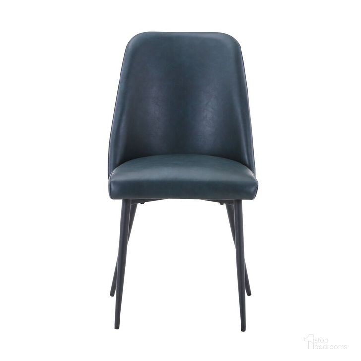 The appearance of Maddox Faux Leather Upholstered Dining Chair Set of 2 In Blueberry designed by Jofran in the modern / contemporary interior design. This blueberry piece of furniture  was selected by 1StopBedrooms from Maddox Collection to add a touch of cosiness and style into your home. Sku: 2271-MADDOXCHBLB. Product Type: Dining Chair. Material: Plywood. Image1