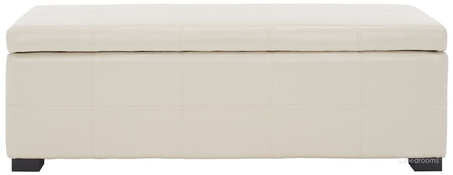 The appearance of Madison Flat Cream 47 Inch Storage Bench designed by Safavieh in the modern / contemporary interior design. This cream piece of furniture  was selected by 1StopBedrooms from Madison Collection to add a touch of cosiness and style into your home. Sku: HUD8226K. Material: Wood. Product Type: Bench. Image1